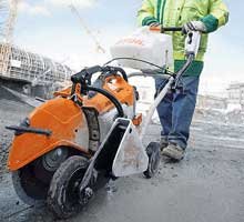 Actie Stihl doorslijpmachine met slijpwagen