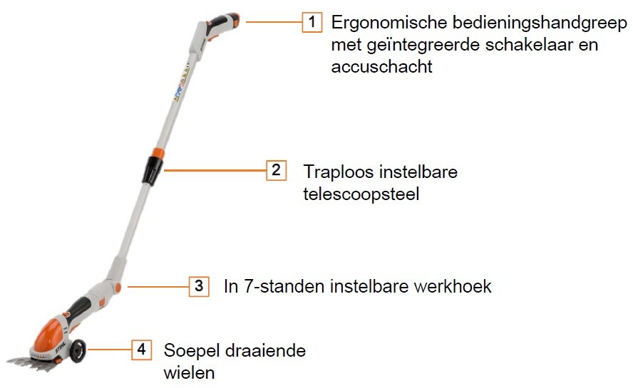 STIHL HSA25 TELESCOOPSTEEL VOORDELEN