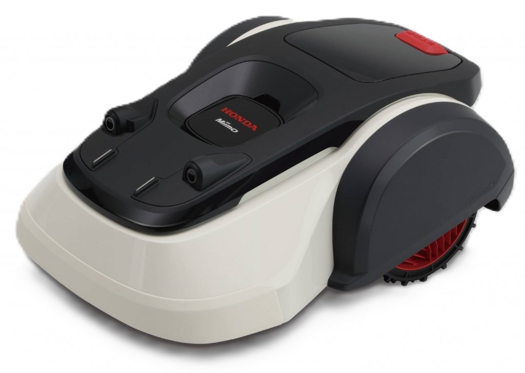 HONDA Miimo2200i draadloze en antenneloze robotgrasmaaier en ultrasone sensoren (zijaanzicht)