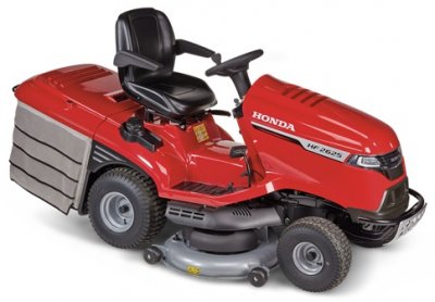 HONDA Zitmaaier HF-2625-HT  (hydrostatic aandrijving - 122 cm - opvang 350l & mulching - elektrisch openen bak)