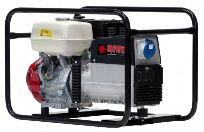 Stroomgroep Europower EP-7000 - benzinemotor Honda GX390 - 230V - 7kVA