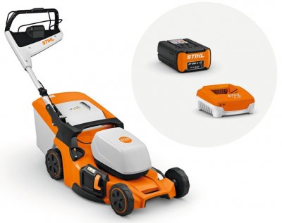 STIHL accugrasmaaier RMA 453.3 PV (36V-1600W - 4in1 - 51cm - zelftrekkend 2-4.5km/u - met accu AP300S en lader AL301)